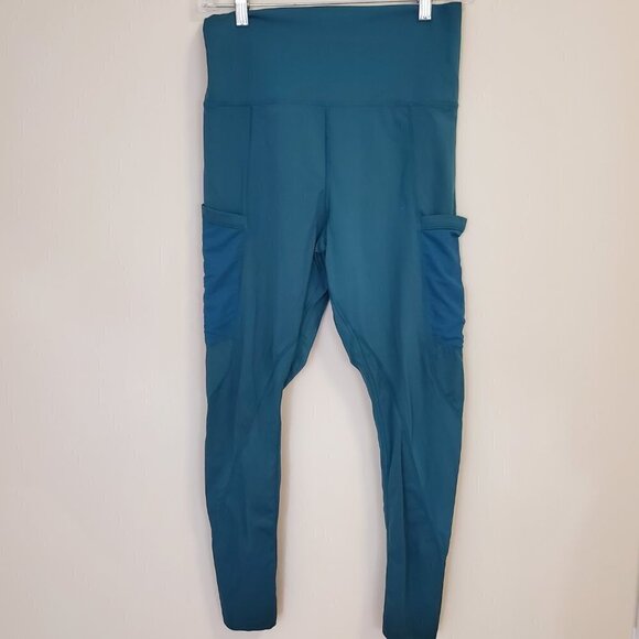 Glyder Flash Legging Dark Teal w/Pockets Sz L - Picture 2 of 8